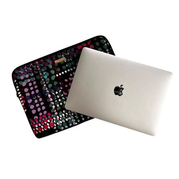 Kate Spade Retired Laurel Way Dotty Plaid 13" Padded Laptop Sleeve - Picture 11 of 12